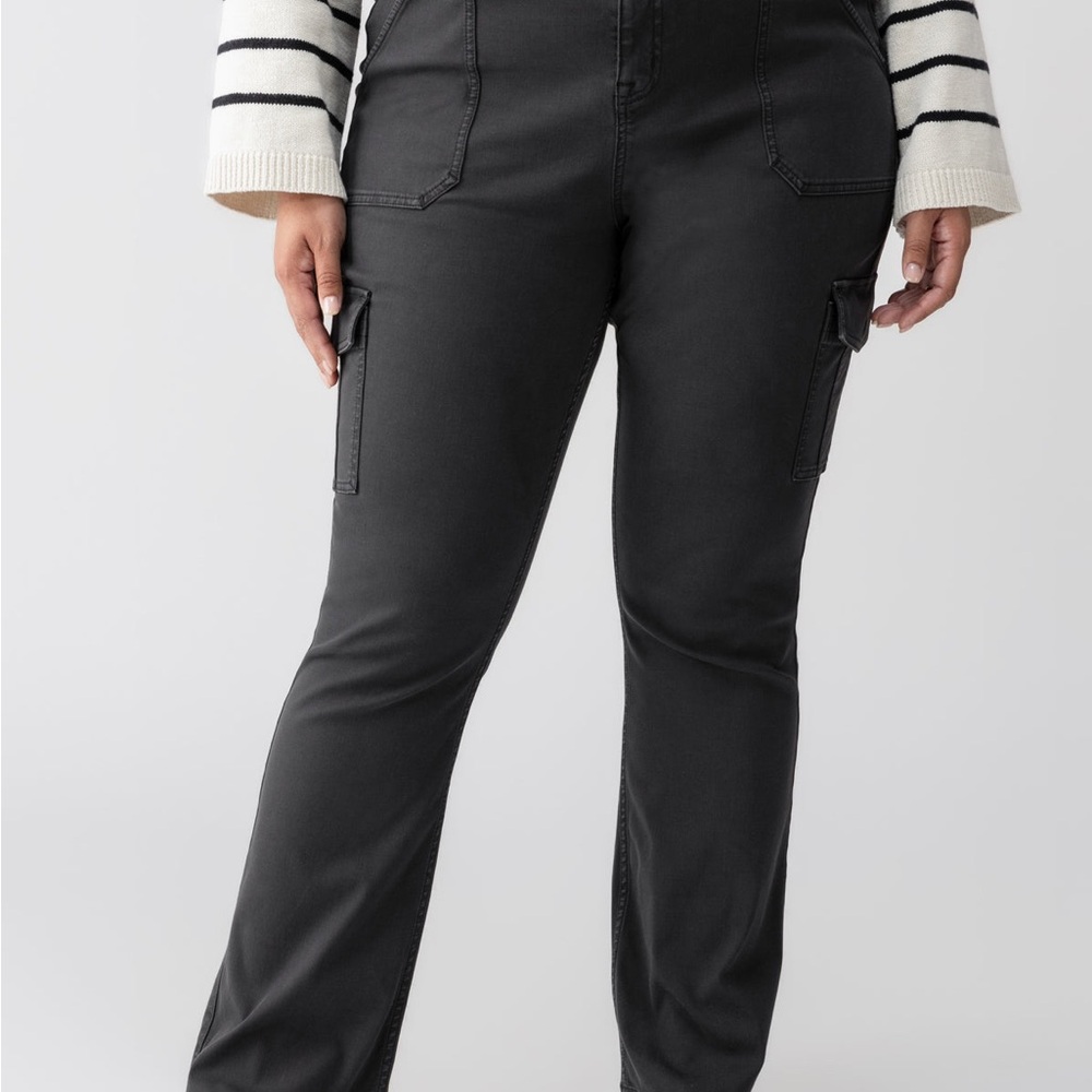Sanctuary Sculpted Hayden Bootcut Standard Rise Pant Black 20W NWT